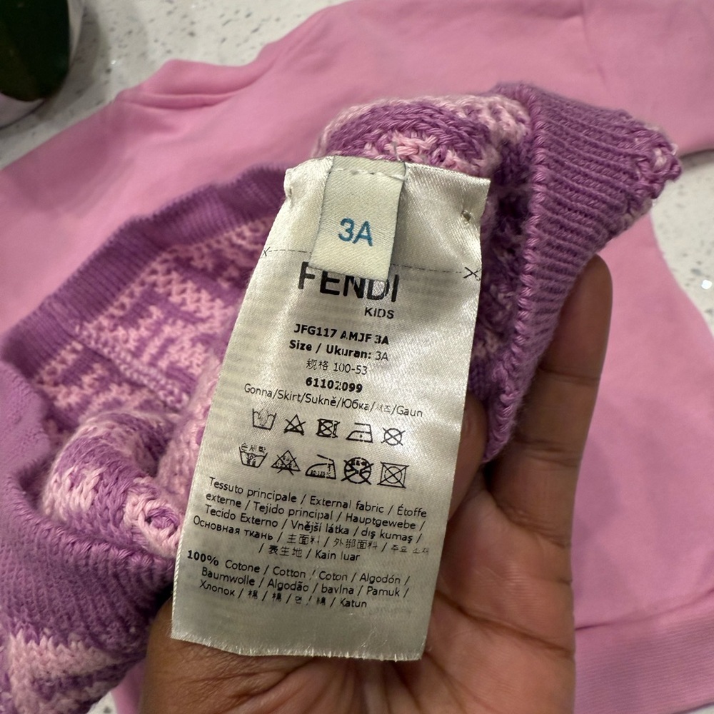 Fendi Textured Purple Matching Set